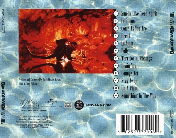 NIRVANA, Nevermind (DGC; 2777908, Europe 2011 Reissue, Remastered) CD NEW/NEW - Image 2