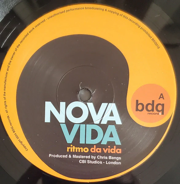 NOVA VIDA, Ritmo Da Vida (BDQ Records; BDQ 010, UK & Europe 2024) LP VG+/VG - Image 3