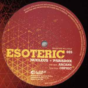 NUCLEUS + PARADOX*, Arcane / Orphic (Esoteric; ESO005, UK 2005, Die Cut Company Sleeve) 12" VG+/VG+ - Image 3