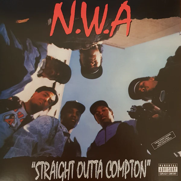 N.W.A, Straight Outta Compton (Ruthless Records; 0600753469958, Europe 2018 Reissue, 180 Gram Vinyl) LP VG+/VG+