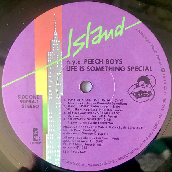 N.Y.C. PEECH BOYS*, Life Is Something Special (Island Records ; 90094-1, US 1983) LP /VG - Image 3
