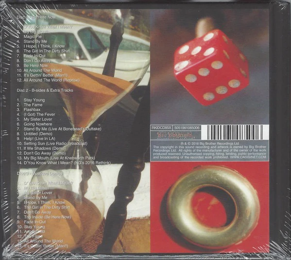 OASIS, Be Here Now (Big Brother; RKIDCD85X, UK, Europe & US 2016 Reissue, Book Sleeve) 3xCD VG+/VG+ - Image 2