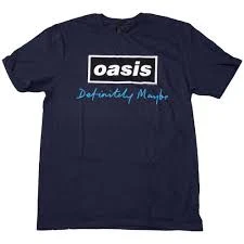 OASIS, Definately Maybe Navy Blue T-Shirt L (, ) Accessories NEW/NEW