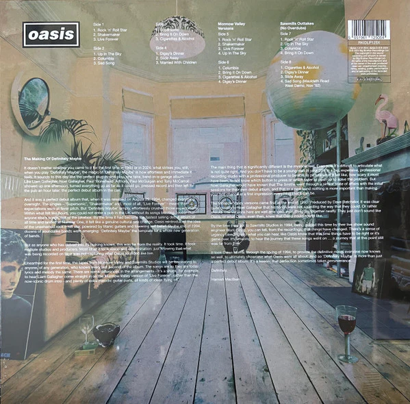 OASIS, Definitely Maybe (Big Brother; RKIDLP125X, Worldwide 2024 Reissue, Box Set, Inner Box and 4 Inners, 30th Anniversary Limited Edition) 4xLP EX/EX - Image 2
