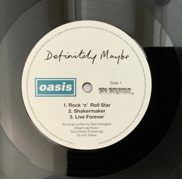 OASIS, Definitely Maybe (Big Brother; RKIDLP125X, Worldwide 2024 Reissue, Box Set, Inner Box and 4 Inners, 30th Anniversary Limited Edition) 4xLP EX/EX - Image 3