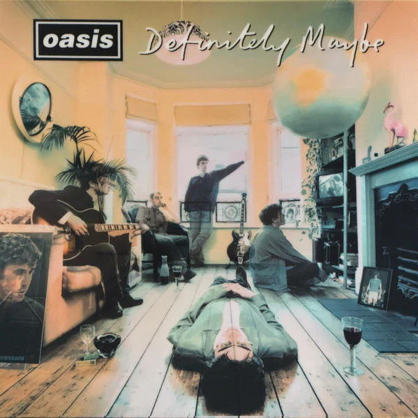 OASIS, Definitely Maybe (Big Brother; BLOOD330, UK 2024, Gatefold Lenticular Sleeve, 2 Inners, 180 Gram Vinyl, Yellow / Blue / White Colour-In-Colour Vinyl, Numbered Limited Edition of 15,00 2xLP VG+/VG+