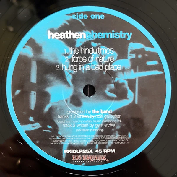 OASIS, Heathen Chemistry (Big Brother; RKIDLP25X, Europe 2018 Reissue, Gatefold, 2 Inners + Insert, 180 Gram Vinyl), SALE - Up to 50% Off the Original Price 2xLP NEW/NEW - Image 2