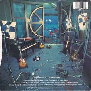 OASIS, Supersonic / Take Me Away (Creation Records; CRE 176, UK 1994, Picture Sleeve) 7" VG/VG+ - Image 2