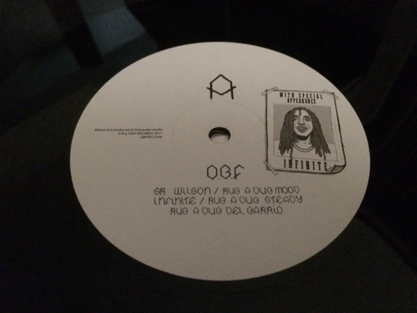 O.B.F. FEAT SR. WILSON AND INFINITE, Rub A Dub Mood / City Danger (O.B.F. Records; OBFREC1208, France 2017, Picture Sleeve) 12" VG/G+ - Image 3