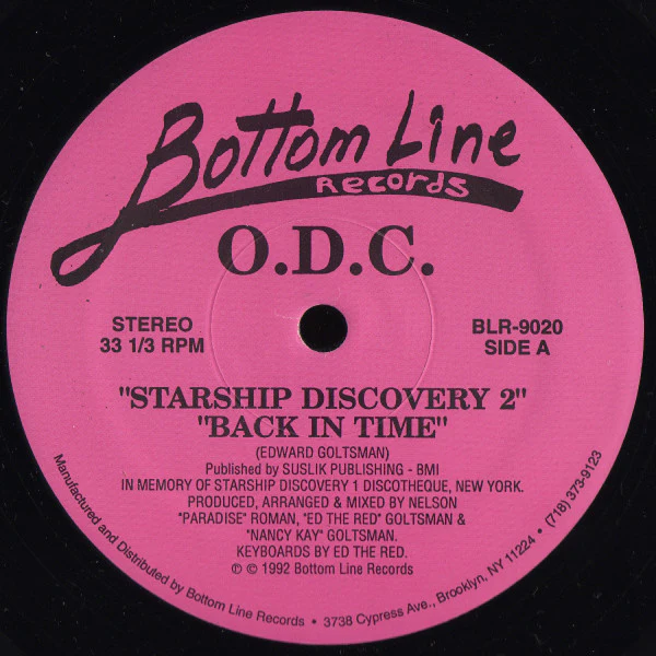 O.D.C., Starship Discovery 2 (Bottom Line Records ; BLR-9020, US 1992) 12" /VG+