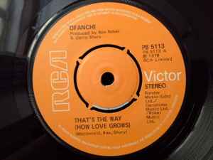 OFANCHI, That's The Way (How Love Grows) / One More Minute (RCA Victor; PB 5113, UK 1978, Company Sleeve) 7" G+/VG+