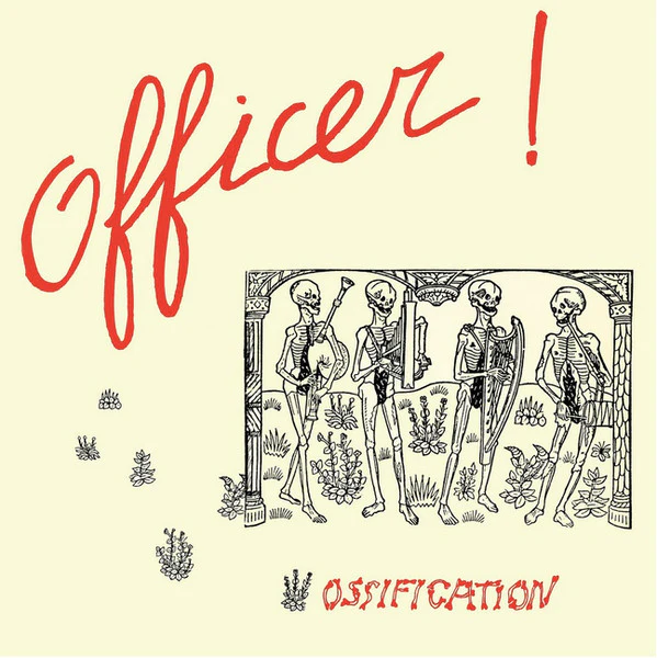 OFFICER!, Ossification (Megaphone Records; MEGA 025LP, US 2014, Insert, Mick Hobbs of Half Japanese, Pink Vinyl, Limited to 100 Copies) LP VG+/VG+