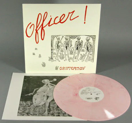 OFFICER!, Ossification (Megaphone Records; MEGA 025LP, US 2014, Insert, Mick Hobbs of Half Japanese, Pink Vinyl, Limited to 100 Copies) LP VG+/VG+ - Image 3