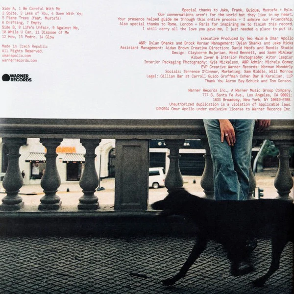 OMAR APOLLO, God Said No (Warner Records; 093624858256, US 2024, Inner & Insert, White Vinyl), SALE - Up to 50% Off the Original Price  LP NEW/NEW - Image 2