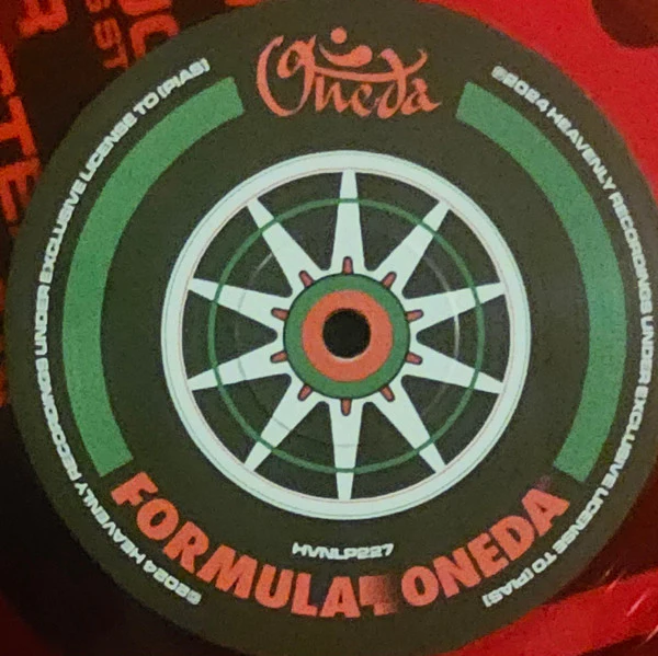ONEDA, Formula Oneda (Heavenly Recordings; HVNLP227, UK 2024, Inner, Translucent Red Vinyl) LP VG+/VG+ - Image 3