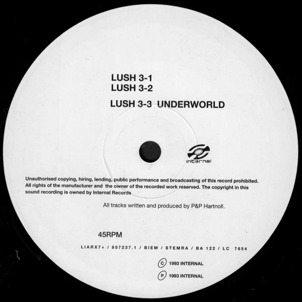 ORBITAL, Lush 3 (Internal; LIARX7, UK 1993, Picture Sleeve) 12" VG/G+ - Image 3
