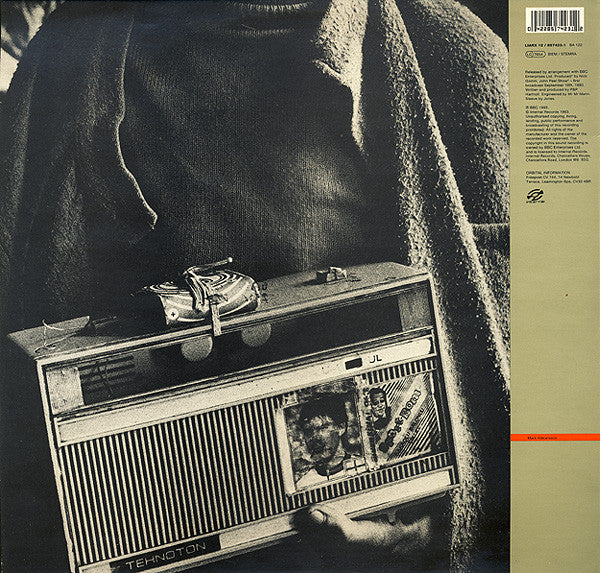 ORBITAL, Peel Session (Internal; LIARX12, UK 1994, Picture Sleeve) 12" VG/VG - Image 2