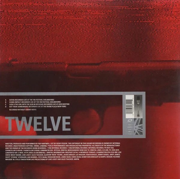 ORBITAL, Satan Live (Internal; LIARX 37, Europe 1996, Picture Sleeve, 2 Inners) 2x12" EP VG/G+ - Image 2