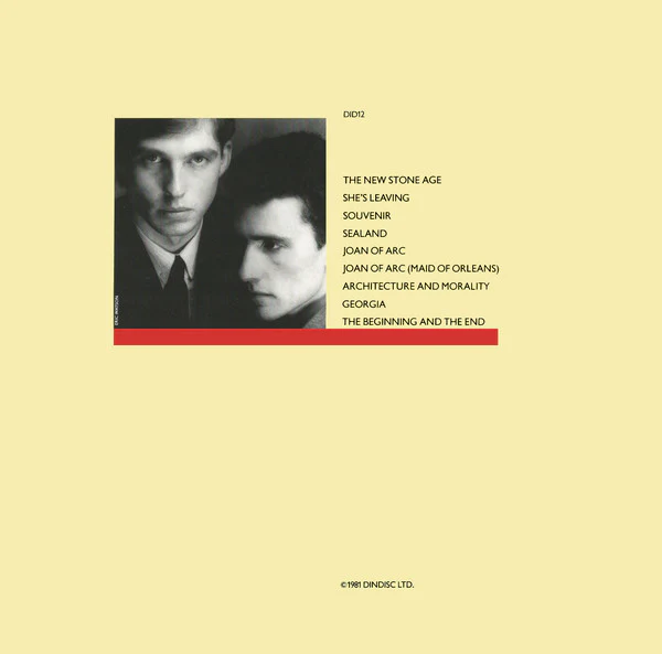 ORCHESTRAL MANOEUVRES IN THE DARK - OMD, Architecture and Morality (Dindisc; DID12, UK 1981, Yellow Die Cut Sleeve, Inner) LP VG+/VG - Image 2
