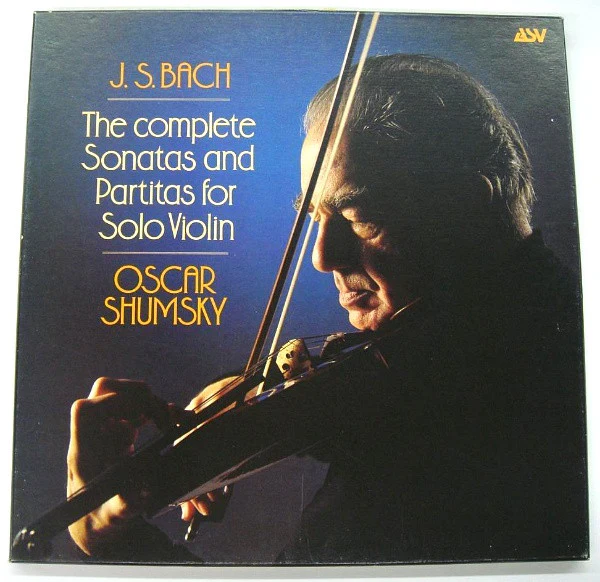 OSCAR SHUMSKY, Bach: The Complete Sonatas And Partitas For Solo Violin (ASV; ALHB 306, UK 1983, Box Set, Booklet) 3xLP VG/VG+