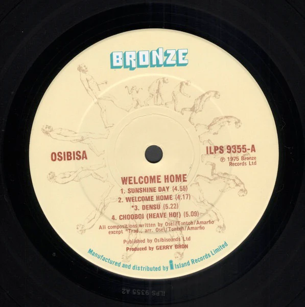 OSIBISA, Welcome Home (Bronze; ILPS 9355, UK 1975, Gatefold) LP G+/VG - Image 3