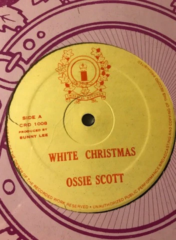 OSSIE SCOTT, JACKIE EDWARDS, White Christmas/ White Christmas (Imperial Records ; CRD 1008, Canada 1970s, Company Sleeve) 12" VG/VG