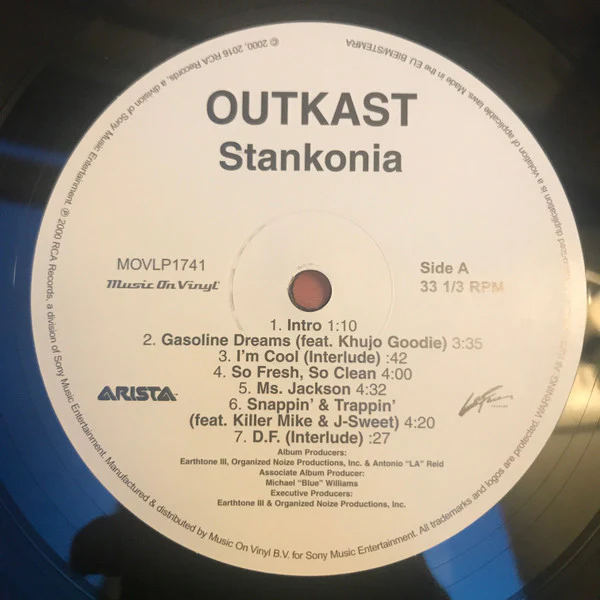 OUTKAST, Stankonia (LaFace Records; MOVLP1741, Europe 2016 Reissue, Insert, 180 Gram Vinyl) 2xLP VG/VG+ - Image 3
