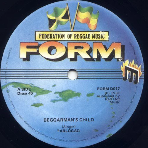 PABLO GAD, Beggarman's Child (FORM; FORM D017, Ireland 1981, Company Sleeve), SALE - Up to 50% Off the Original Price  12" G+/VG+