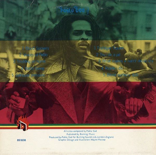 PABLO GAD, Trafalgar Square (Burning Vibrations; BS1038, UK 1980) LP G+/G+ - Image 2