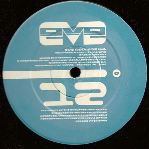 PABLO GARGANO, Eve 12 (Eve Records; EVE 96012, UK 1996, Company Sleeve), SALE - Up to 50% Off the Original Price 12" G+/G+ - Image 2