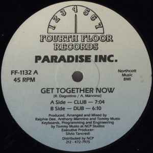 PARADISE INC. III, Get Together Now (Fourth Floor Records; FF-1132, US 1992, Stickered Plain Sleeve) 12" VG+/VG+