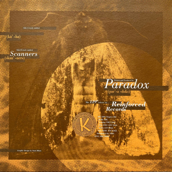 PARADOX, Cuba / Scanners (Reinforced Records; RIVET 119, UK 1997, Picture Sleeve) 12" VG/VG - Image 2