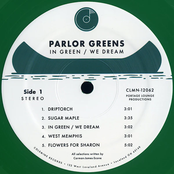 PARLOR GREENS, In Green / We Dream (Colemine Records; CLMN-12062, US 2024, Green vinyl) LP NEW/NEW - Image 3