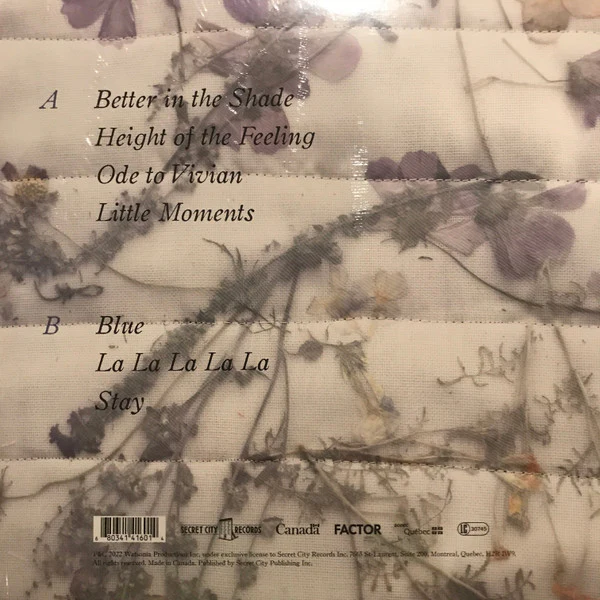 PATRICK WATSON, Better In The Shade (Secret City Records; SCR141LP, Canada 2022, Inner) LP EX/EX - Image 2