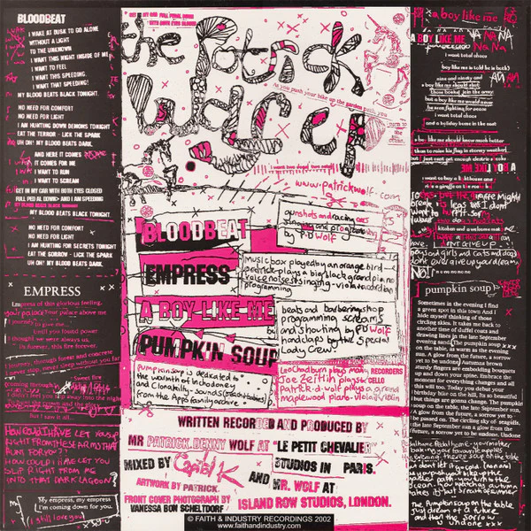 PATRICK WOLF, The Patrick Wolf EP (Faith And Industry ; K001, UK 2002, Picture Sleeve) 12" EP VG/VG+ - Image 2