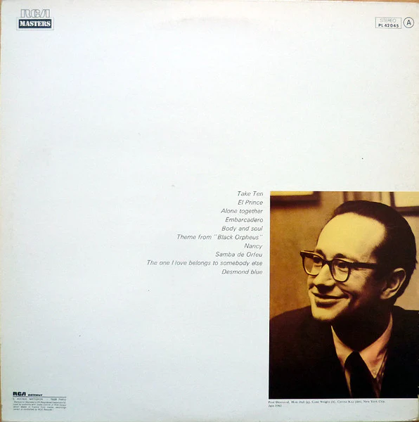 PAUL DESMOND, Take Ten (RCA; PL 42045, France 1977 Reissue, Gatefold) LP VG+/VG - Image 2