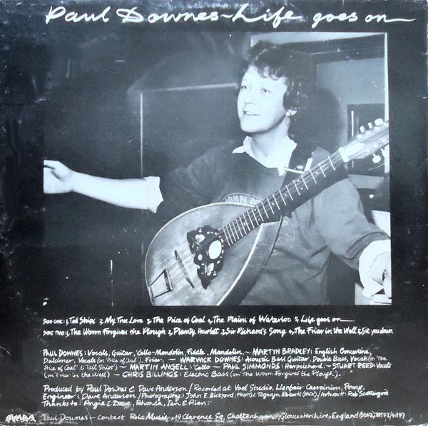 PAUL DOWNES, Life Goes On (Avada; AVA 109, UK 1980), SALE - Up to 50% Off the Original Price  LP VG/VG - Image 2