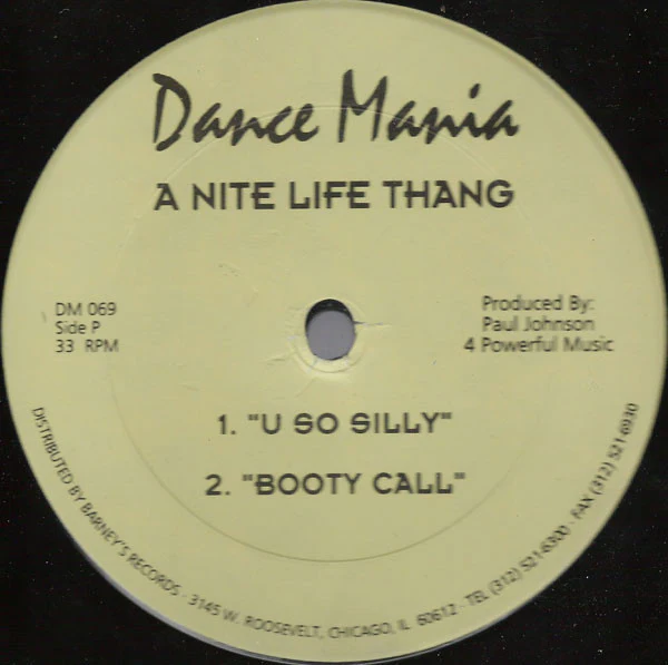 PAUL JOHNSON, A Nite Life Thang (Dance Mania; DM 069, US 1994, Plain Sleeve) 12" /VG