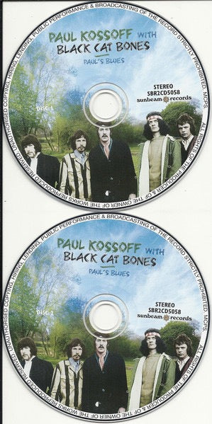 PAUL KOSSOFF WITH BLACK CAT BONES, Paul's Blues (Sunbeam Records; SBR2CD5058, UK 2008) 2xCD VG+/VG+ - Image 3