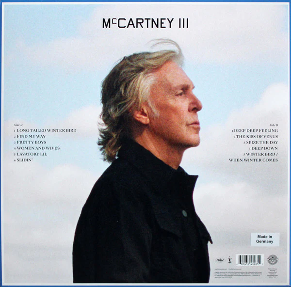 PAUL MCCARTNEY, McCartney III (Capitol; 00602435136592,  2020, Gatefold With Blue Spine, Inner, Yellow Vinyl) LP EX/EX - Image 2