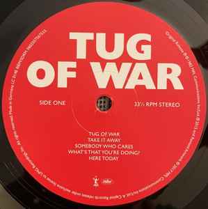 PAUL MCCARTNEY, Tug Of War (MPL; 0602557567533, Worldwide 2017 Reissue, Gatefold, Inner, 180 Gram Audiophile Pressing), SALE - Up to 50% Off the Original Price 12" VG+/VG+ - Image 3