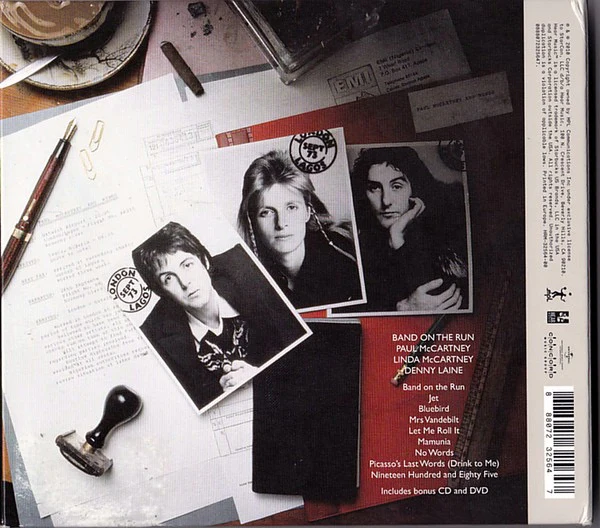 PAUL MCCARTNEY & WINGS, Band on the Run (MPL; 4991762, Europe 2010 Reissue, Booklet, 2CDs & DVD) 3xCD VG+/VG - Image 2