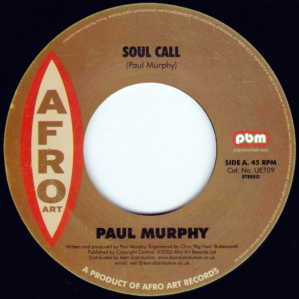 PAUL MURPHY, Soul Call (Afro Art; UE709, UK 2003) 7" /VG