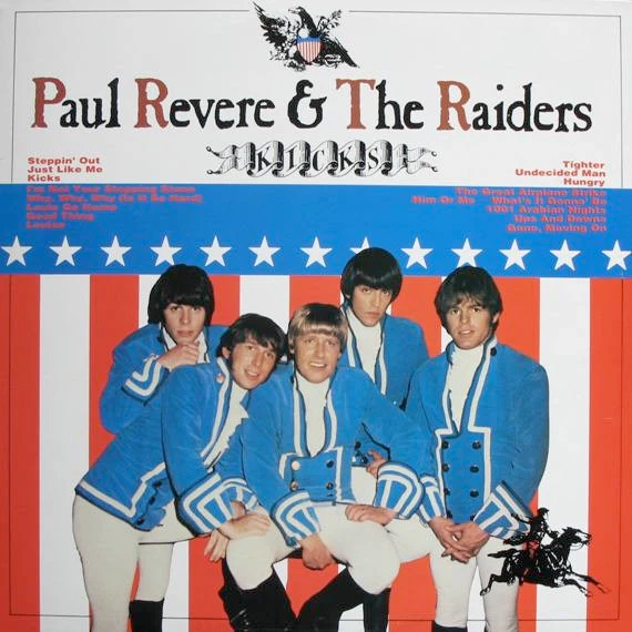 PAUL REVERE & THE RAIDERS, Kicks (Edsel Records; ED 123, UK 1983, 2 Inserts) LP VG+/VG+