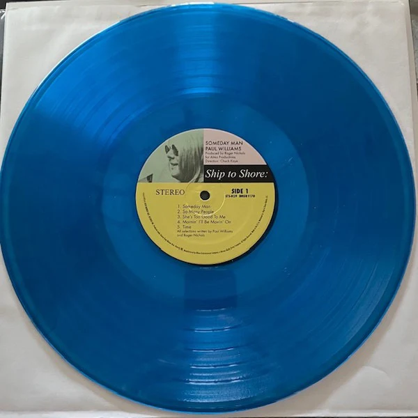 PAUL WILLIAMS (THE HOLY MACKEREL), Someday Man (Ship To Shore Phonograph Co.; STS-029, US 2018 Reissue, Insert, Blue Vinyl) LP VG+/VG+ - Image 3