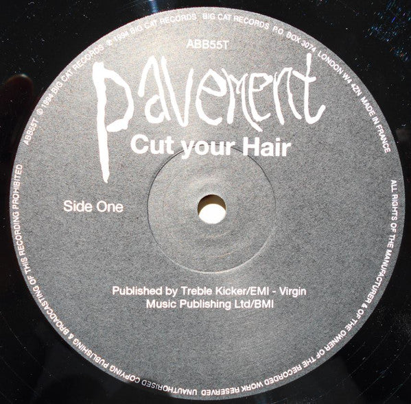 PAVEMENT, Cut Your Hair (Big Cat; ABB55T, UK 1994, Picture Sleeve) 12" VG/G+ - Image 3