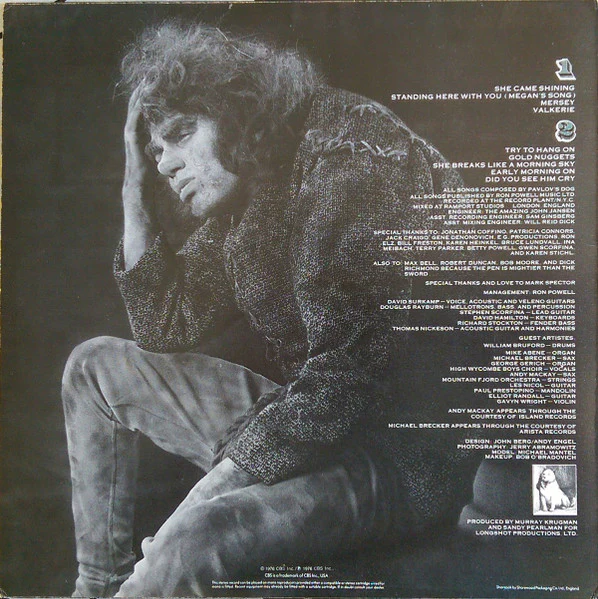 PAVLOV'S DOG, At The Sound Of The Bell (CBS; CBS 81163, UK 1976) LP VG/VG+ - Image 2