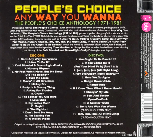 PEOPLE'S CHOICE, Any Way You Wanna (The People's Choice Anthology 1971-1981) (Big Break Records; CDBBRD 0353, UK 2017, Jewel Case) 2xCD EX/EX - Image 2