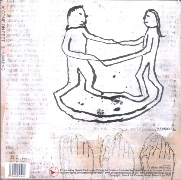 PETE AND THE PIRATES, Come on Feet (Stolen Recordings; SR007, UK 2007, Picture Sleeve, Limited Edition of 500) 7" EX/M - Image 2