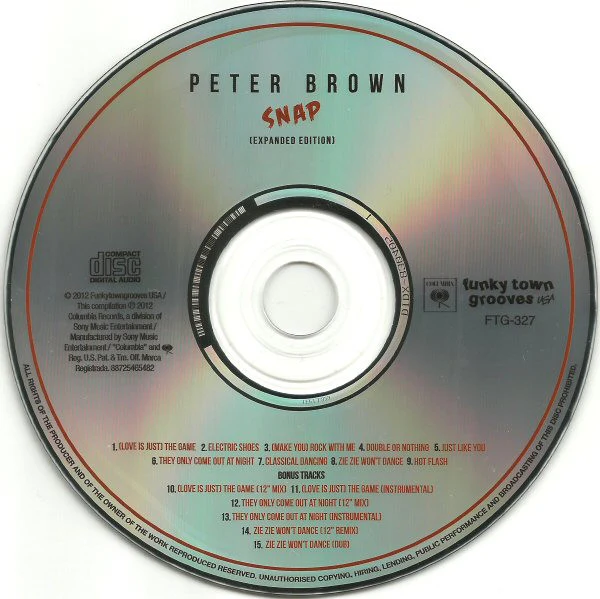 PETER BROWN, Snap (Funkytowngrooves ; FTG 327, US 2013) CD EX/EX - Image 3